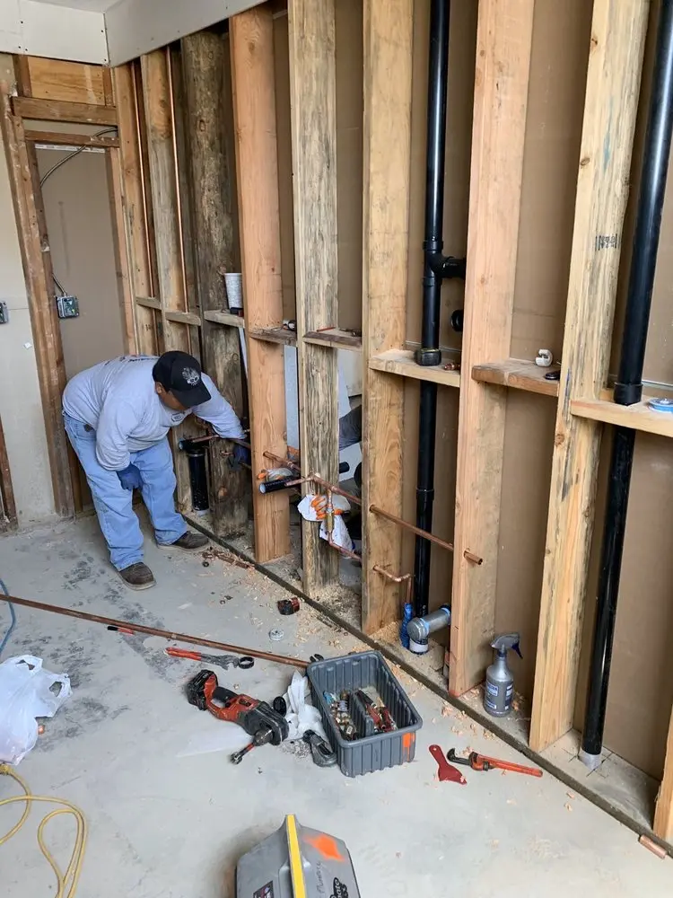 Commercial rough-in plumbing for Gas Line Repair in East Lancaster